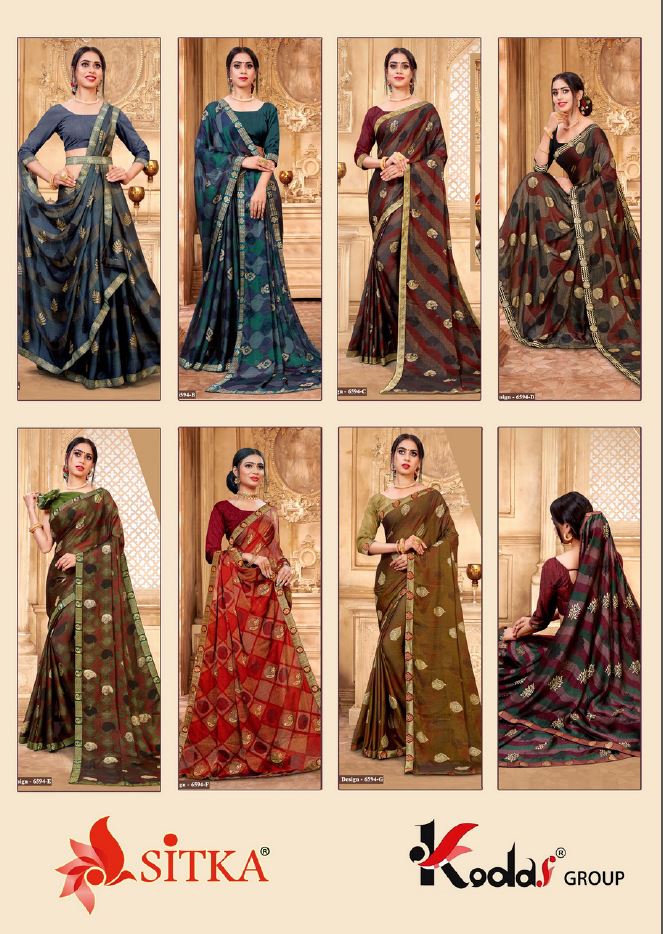 Minaj Black Moss Chiffon Latest Designer Festive Wear Printed Sarees Collection
